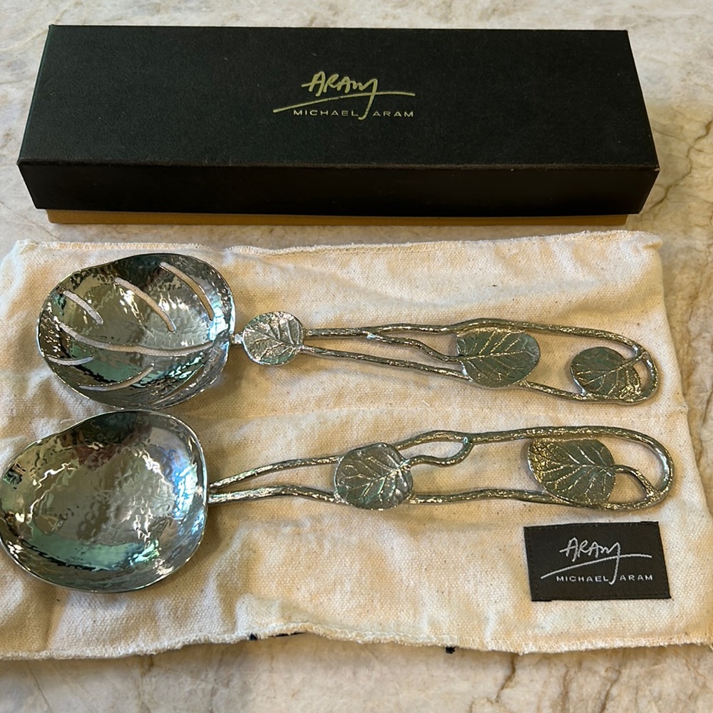 Michael Aram Silver serving pieces